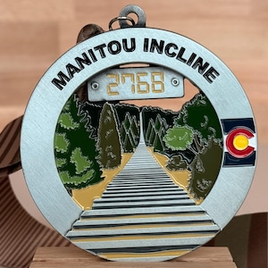 Manitou Incline Medal / Ornament with optional engraving / personalization