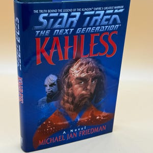 Star Trek The Next Generation Kahless  a Novel by Michael Jan Friedman 1996 Pocket Books edition science fiction book gifts sci fi adventure