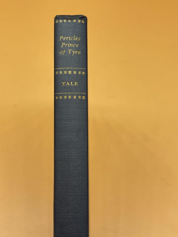 Pericles, Prince of Tyre by William Shakespeare 1958 Second Printing Yale University Press Classic Shakespeare Plays Gift Books Rare Books