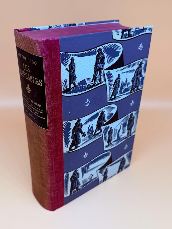 Les Miserables by Victor Hugo Illustrator Lynd Ward 1938 Heritage Press Being all 5 Vol in One Classic Literature