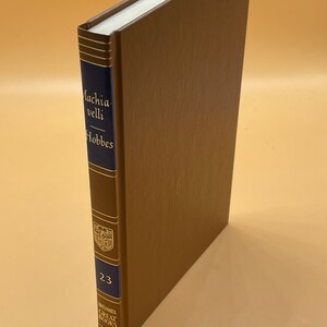 Rare Books The Prince by Machiavelli and Leviathan or Matter Form Power of Commonwealth by Thomas Hobbes 1977 Britannica Great Books