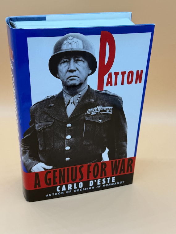 Patton A Genius For War by Carlo D'Este 1995 Harper Collins Publishing Military Biography book gifts Military history books