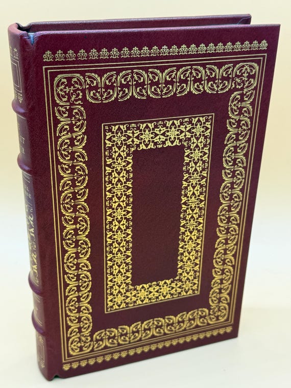 The Scarlet Letter by Nathaniel Hawthorne 1976 Franklin Library leather-bound hardcover Classic Literature Gift Books for Readers rare books