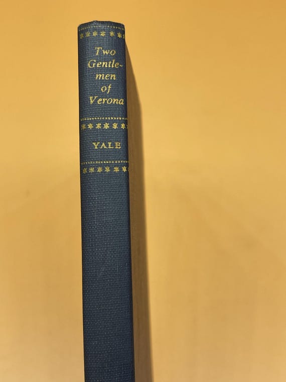 The Two Gentlemen of Verona by William Shakespeare 2nd Printing 1961 Yale University Press Yale Shakespeare Gift Books  Shakespeare Plays