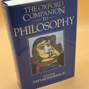 Philosophy Books The Oxford Companion to Philosophy Editor Ted Honderich Oxford University Press 1995 Used Books for Readers Gift