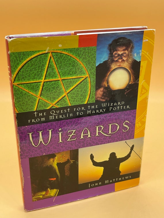 Magic Books Wizards The Quest for the Wizard From Merlin to Harry Potter by John Matthews Wizard book gifts for readers Wizard history books