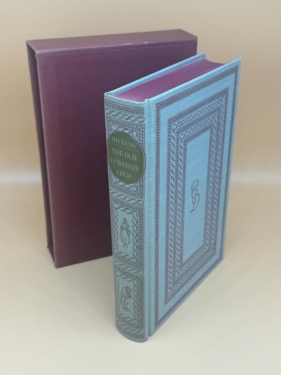 The Old Curiosity Shop by Charles Dickens Circa 1960's Heritage Press w slipcase and original Sandglass pamphlet Classic English Literature