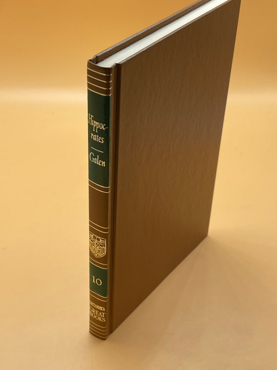 Rare Books Hippocrates Hippocratic Writings, Galen on The Natural Facilities 1977 Britannica Great Books Series Philosophy Books Science