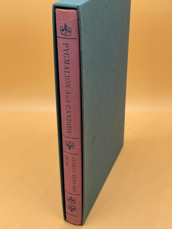Pygmalion and Candida Two Plays George Bernard Shaw 1974 Heritage Press Irish Playwrights Classic Broadway Plays Irish literature gift books