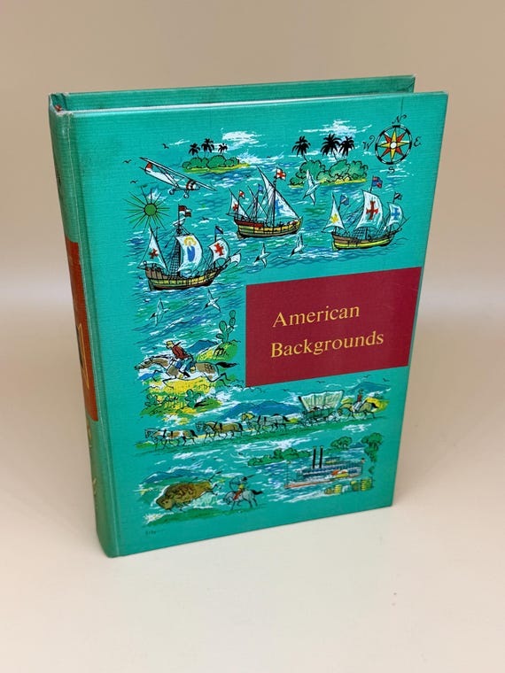 American Backrounds Through Golden Windows series 1958 Grolier Publishing Children' storybook gifts history for young readers