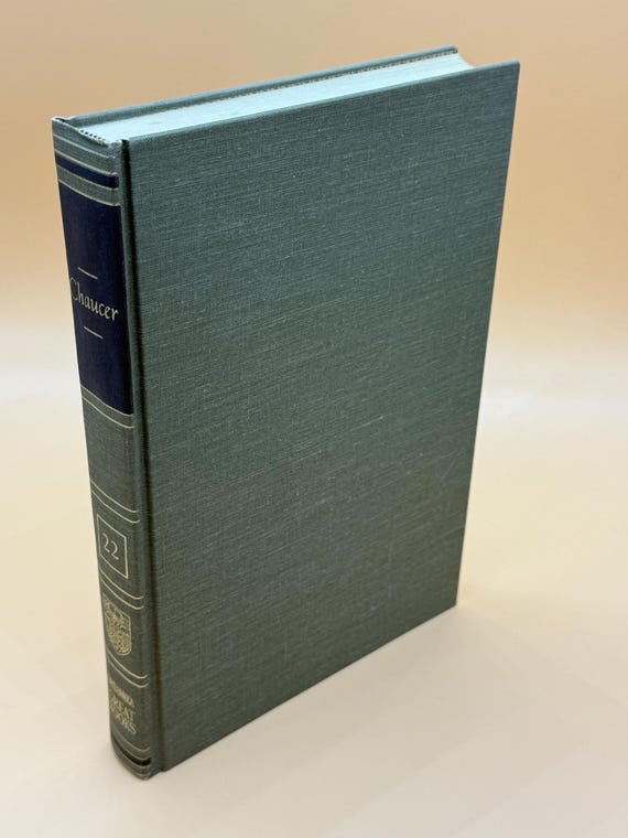 Chaucer The Canterbury Tales and Troilus and Cressida 1952 Britannica Great Books Classic literature Literary gift books English Literature