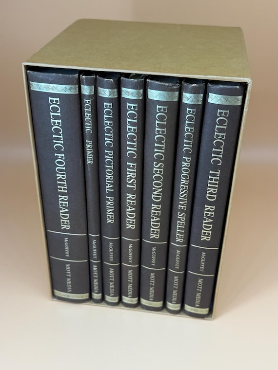 The Original McGuffey's Eclectic School Series 1982 Mott Media 7 volume set rare teachers book gifts