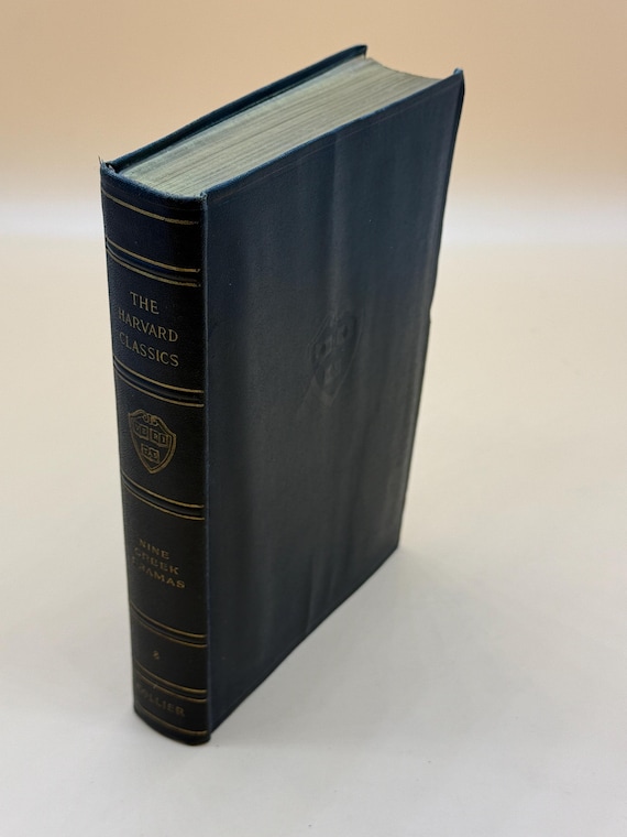 Nine Greek Dramas Aeschylus Sophocles Euripides Aristophanes 1909 Collier Publishing The Harvard Classics Fabrikoid edition Greek plays
