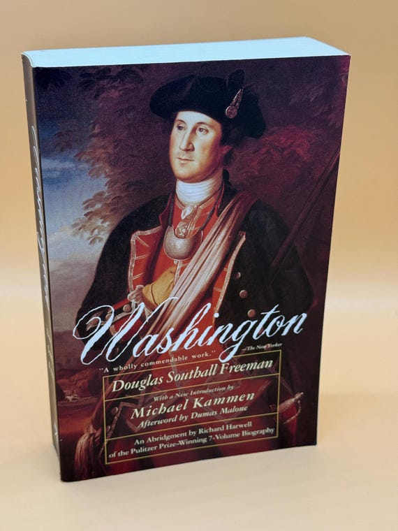 Washington by Douglas Southall Freeman 1995 Touchstone Books Historical Biographies American History books