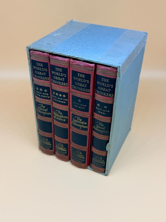 The World's Great Thinkers  edited by Saxe Commins & Robert N. Linscott 1947 Random House Philosophy Books Philosophers Social Philosophy