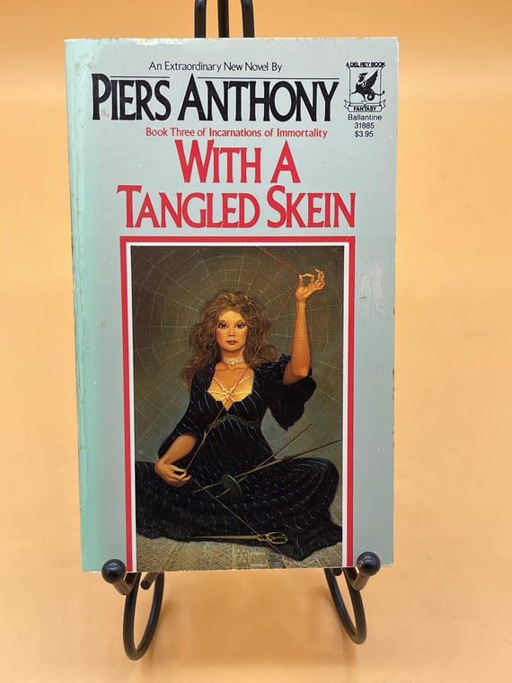 With A Tangled Skein a Novel by Piers Anthony First MM PB Del Ray Ballantine Books Oct. 1986 Vintage Paperback Fantasy book gifts