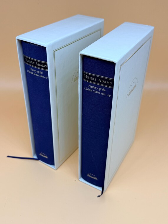 Henry Adams History of the United States 1801-1809 and 1809-1817  2 Vol set 1986 Third Printing Library of America history books