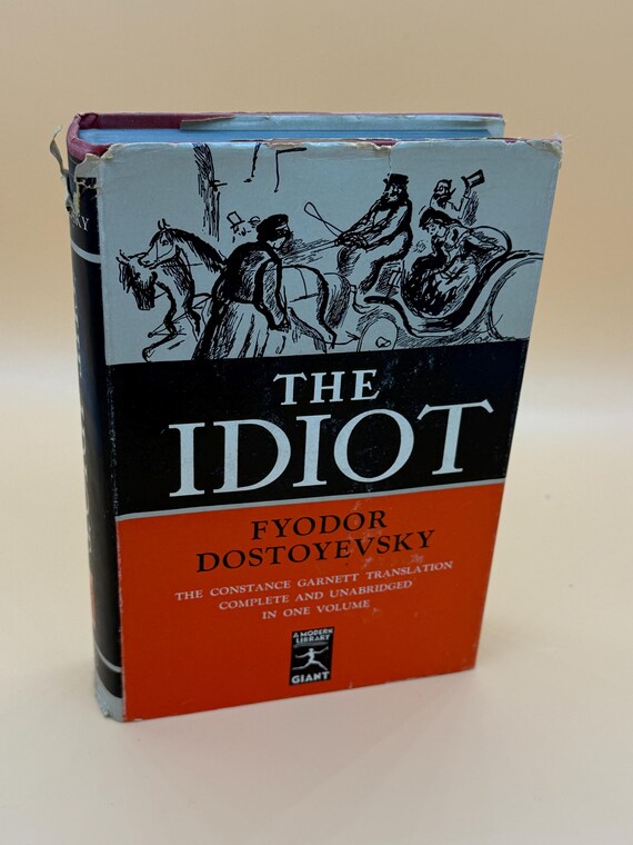 The Idiot by Fyodor Dostoyevsky 1935 Modern Library (ML Giant series #G60) Russian Literature books
