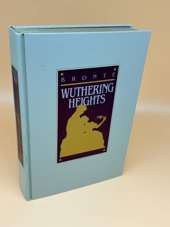 Wuthering Heights by Emily Bronte circa 1970's Grolier Enterprises Victorian Literature book gifts