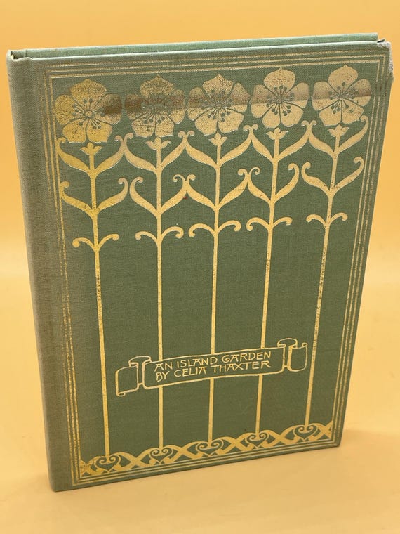 An Island Garden by Celia Thaxter w illustrations by Childe Hassam 1988 Houghton Mifflin Publishing Prose and Poetry Book Gifts Poem books