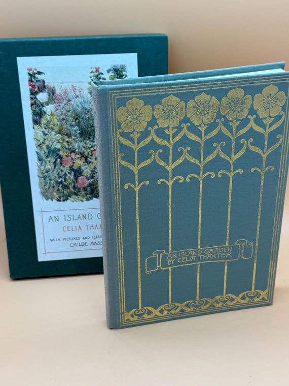 An Island Garden by Celias Thaxter 1988 Houghton Mifflin Publishing Gardening Gift Books Garden Inspiration Rare Books Flowers & Garden