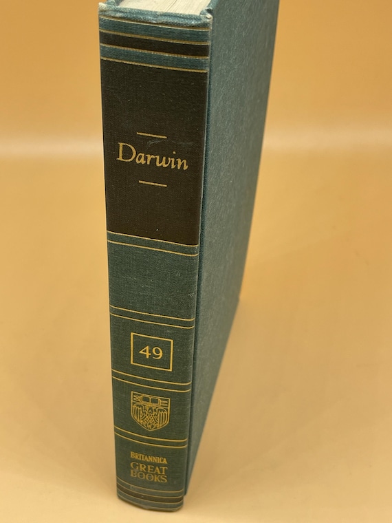 Darwin Origin of the Species and The Descent of Man 1952 Britannica Great Books series Rare Books Evolutionary Theory Science STEM books