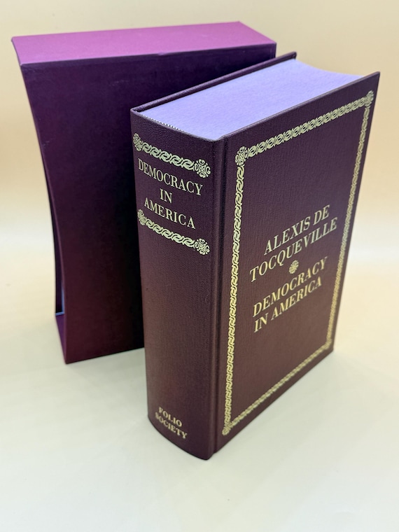 Democracy in America Alexis De Tocqueville 2004 Folio Society History books rare books