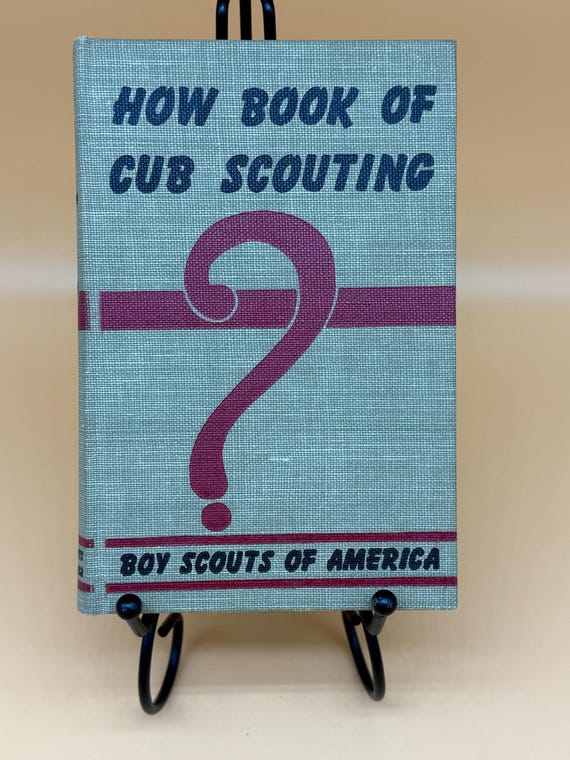 How Book of Cub Scouting Boy Scouts of America 1951 hardcover Rare Book Gifts Cub Scouting History Books for Children How To Books