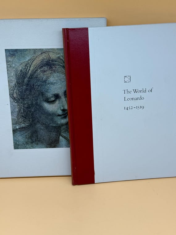 The World of Leonardo circa 1970's Time Life Art book series Leonardo Art History Books Coffee Table Art book Leonardo da Vinci Italian Art
