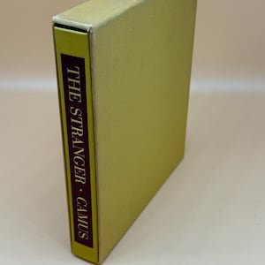 The Stranger by Albert Camus 1971 Heritage Press HC with slipcase Classic Literature French Novels French literature Vintage Book Gifts
