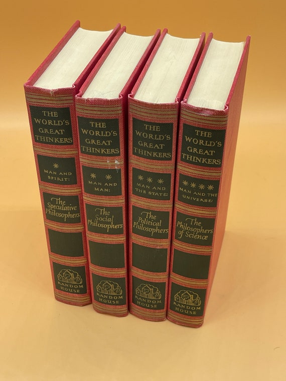The World's Greatest Thinkers  Four Volume Set Hardcovers, NO SLIPCASE 1947 Random House Publishing