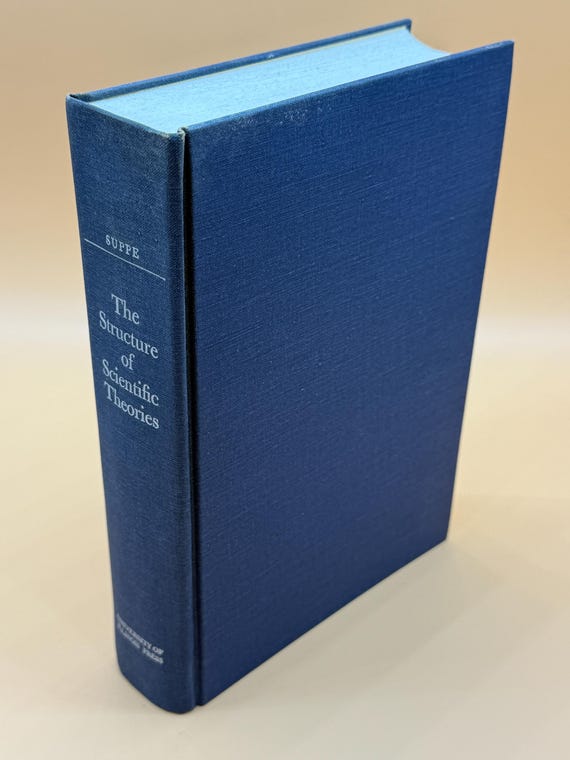 The Structure of Scientific Theories Editor Frederick Suppe 1974 University of Illinois Press Science book gift rare books theoretic history