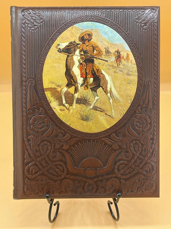 The Scouts  The Old West Series from Time Life Books 1978  w imitation leather hand-tooled look embossed front on padded illustrated cover