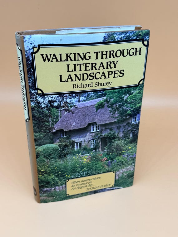 Walking Through Literary Landscapes by Richard Shurey 1984 David & Charles Brunel House Publishing Literary garden walks