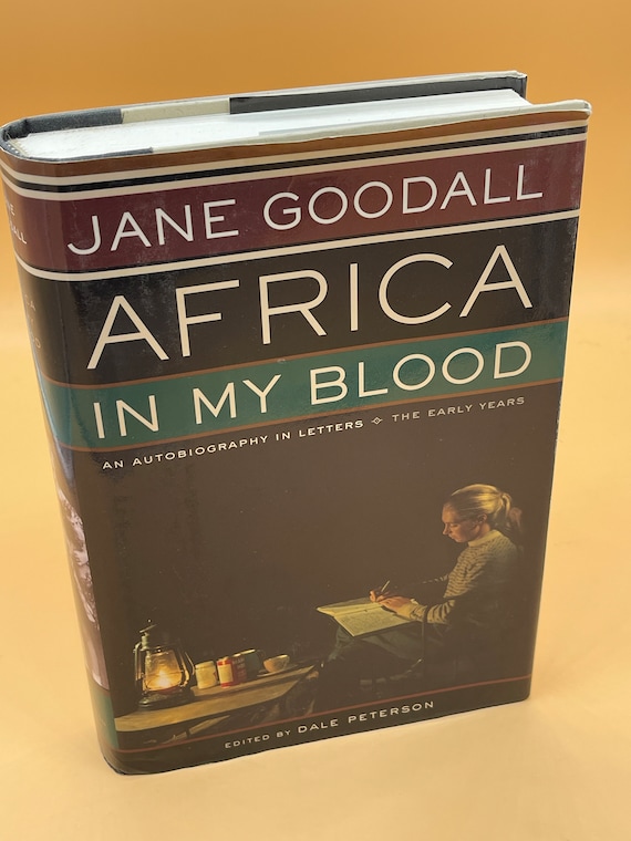 Biography Books Africa in My Blood by Jane Goodall Autobiography in Letters Naturalist books Conservation Book Gifts Africa Books