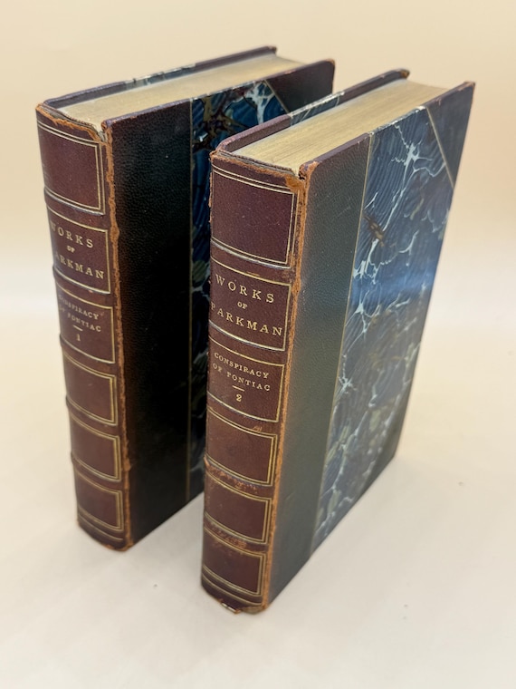 The Conspiracy of Pontiac & The Indian War After the Conquest of Canada by Francis Parkman 2 Vol set 1907 Little Brown rare history books