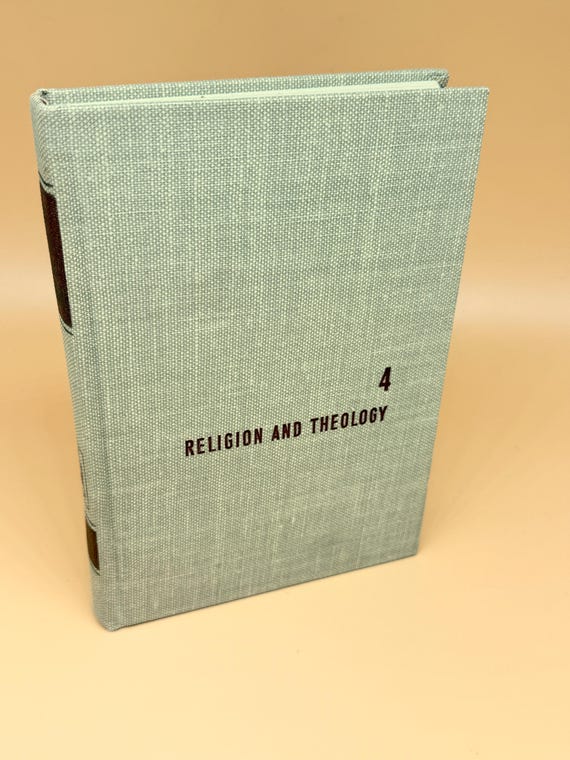 Religion and Theology 1961 Great Ideas Program series Britannica Religious history books