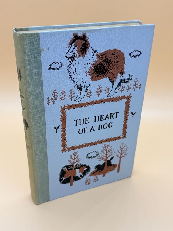 The Heart of a Dog by Albert Payson Terhune w original insert 1957 Illustrated Junior Deluxe  Nelson DoubleDay Publishing Children's books