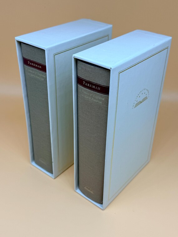 France and England in North America by Francis Parkman 2 Volume Set w slipcases 1983 Fifth Printing Library of America history books