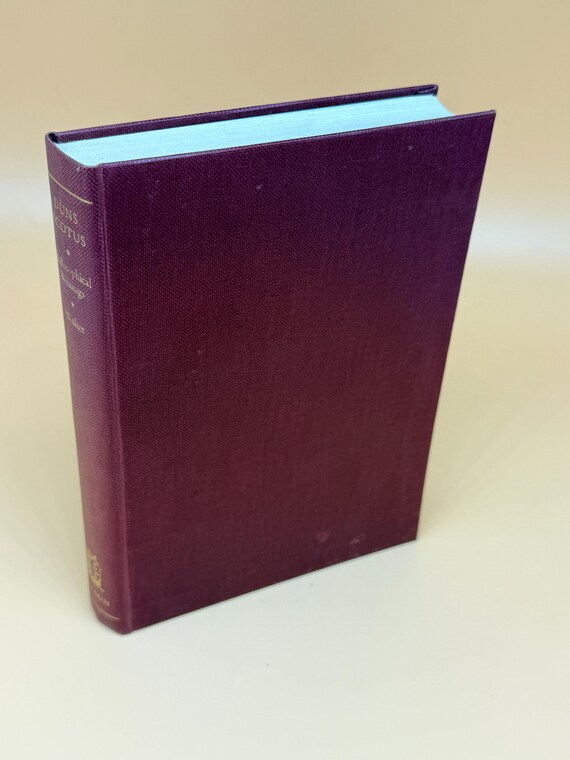 Duns Scotus Philosophical Writings Edited Translated by Allan Wolter 1962 Nelson Publishing Philosophy books