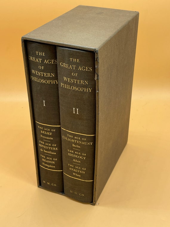 Rare Books The Great Ages of Western Philosophy Two Volumes Set First Printing 1962 Houghton Mifflin Philosophy Books History Books