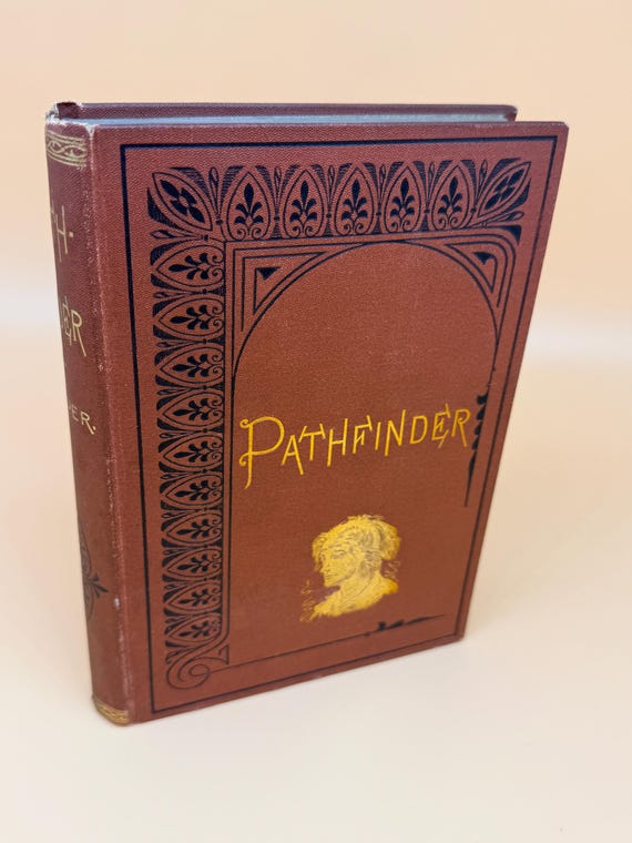 The Pathfinder or The Inland Sea by James Fenimore Cooper 1882 Appleton Publishing from the Library of John Glenn Jr.  Rare books