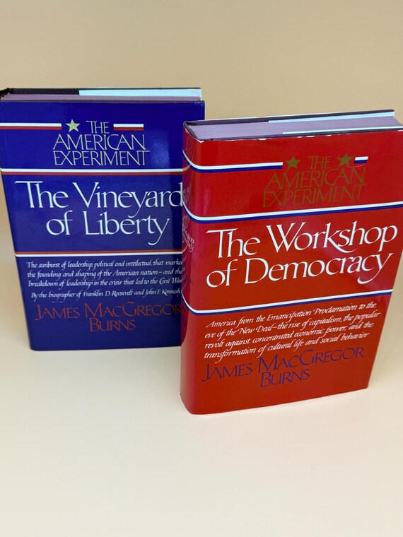 The Workshop of Democracy & The Vineyard of Liberty 2 Vol Set 1985 Knopf Publishing American history books rare book sets