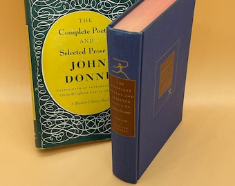 Poetry Books the Complete Poetry and Selected Prose of John Donne 1952 Modern Library Poetry Lovers Gift Book for Readers Poetry anthology