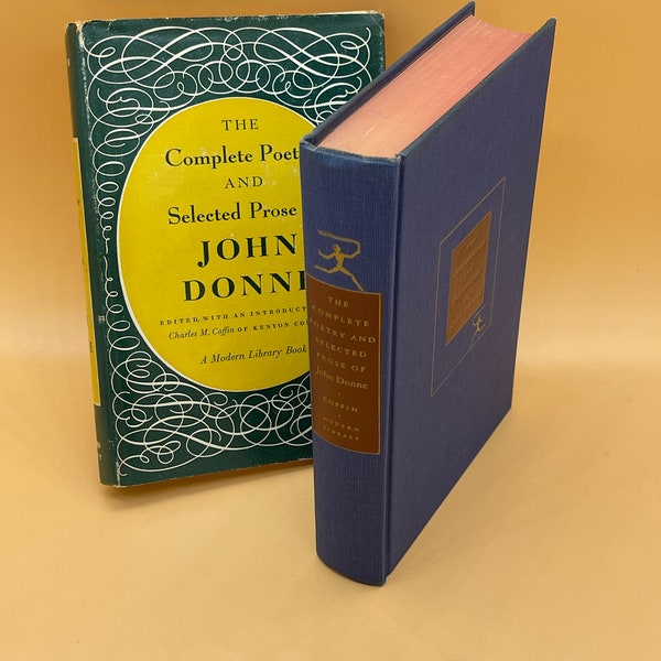 Poetry Books the Complete Poetry and Selected Prose of John Donne 1952 Modern Library Poetry Lovers Gift Book for Readers Poetry anthology