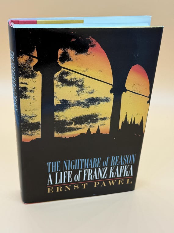 The Nightmare of Reason A Life of Franz Kafka by Ernst Pawel 1984 First Edition Farrar Straus Giroux Publishing Literary Biographies