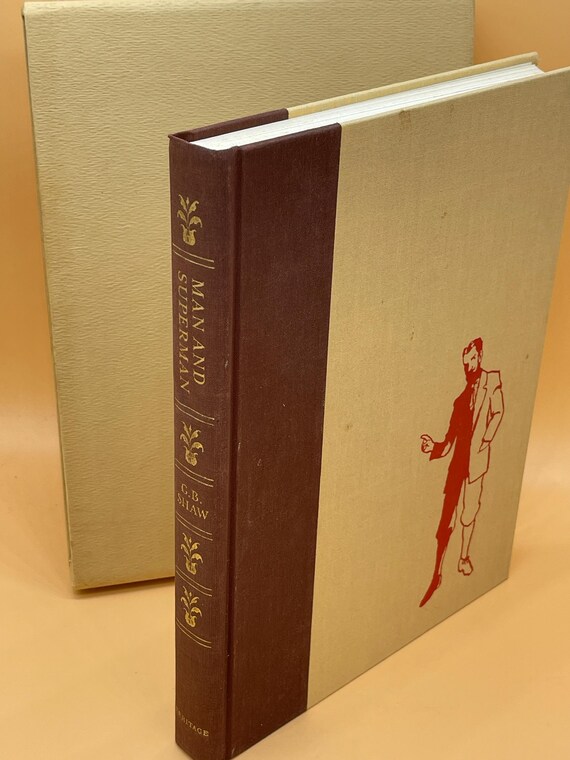 Man and Superman by George Bernard Shaw 1990 Heritage Press Edition Irish Playwrights Irish Literature Broadway Plays Theatre Book Gifts