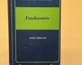 Horror Books Frankenstein by Mary Shelley 1982 Silver Classics Books Student Study books for readers gifts used books classic vintage horror