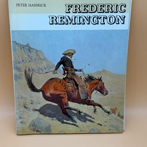 Frederic Remington Paintings Drawings 1975 Abrams Publishing paperback Art Books Western Art Cowboy Art Gifts Cowboy paintings Remington Art