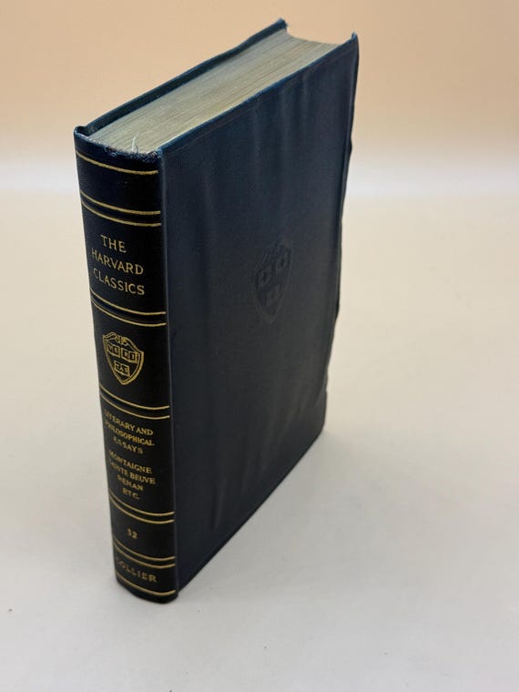 Literary and Philosophical Essays French, German and Italian 1910 Collier Publishing The Harvard Classics Fabrikoid Edition Philosophy
